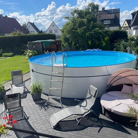 Kleine Gemuetliche Einliegerwohnung Mit Garten Und Pool Nordstemmen Exterior foto